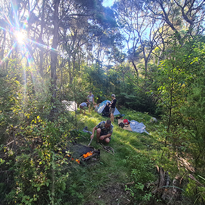 Camping at Hakea